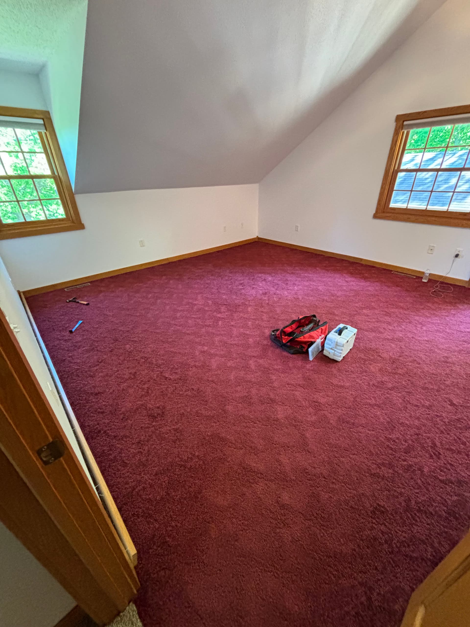 Gallery photos for Tiger Wood LVP Replaces Dated Carpet in Eau Claire: Image #1