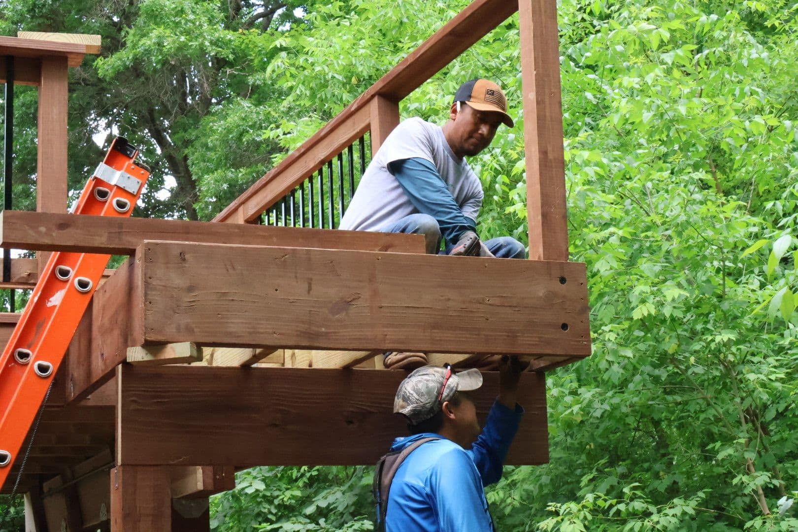 Gallery photos for Behind the Build - Custom Deck Construction in Progress: Image #2