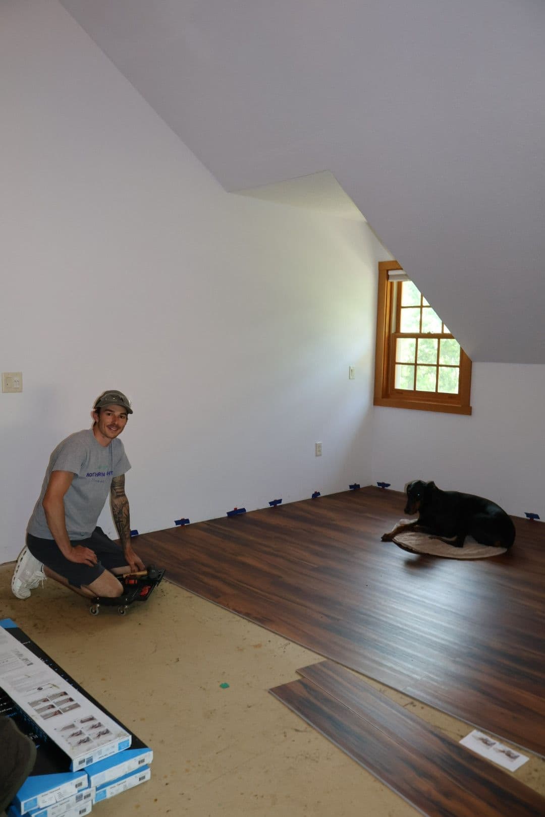 Gallery photos for Tiger Wood LVP Replaces Dated Carpet in Eau Claire: Image #2