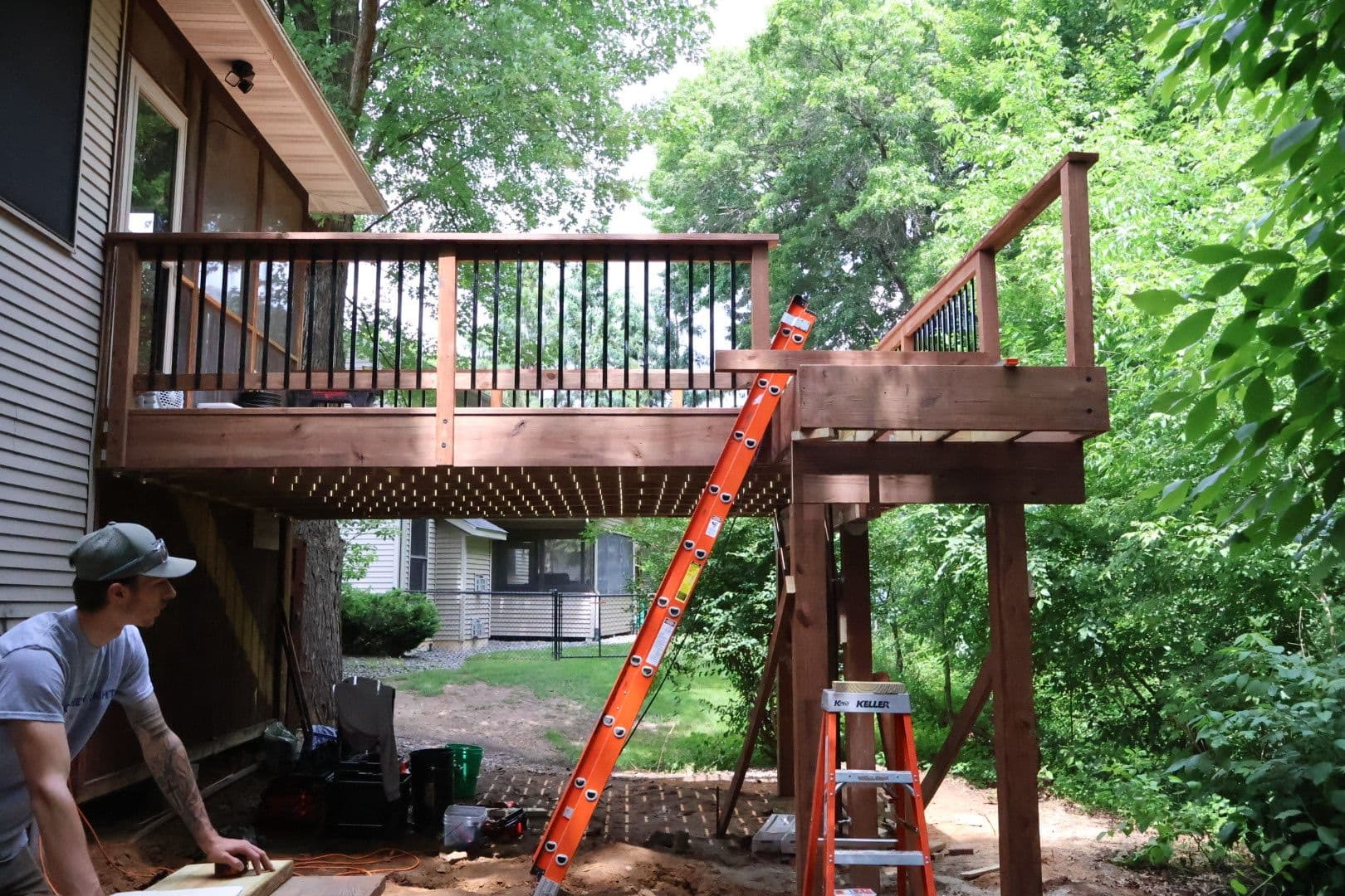 Gallery photos for Behind the Build - Custom Deck Construction in Progress: Image #1
