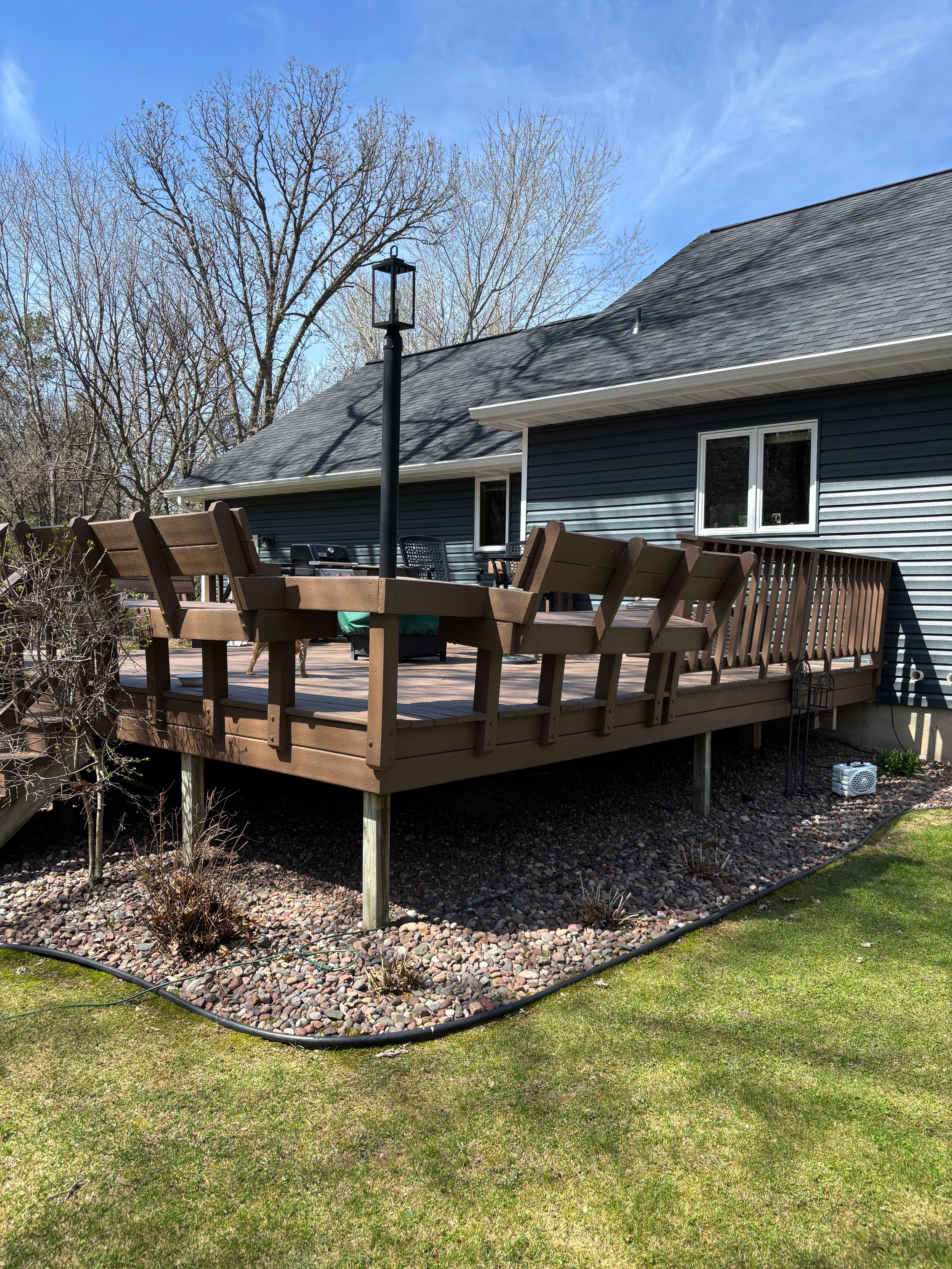 Project Westbury Aluminum Railing and Custom Gate Upgrade on a Large Backyard Deck image