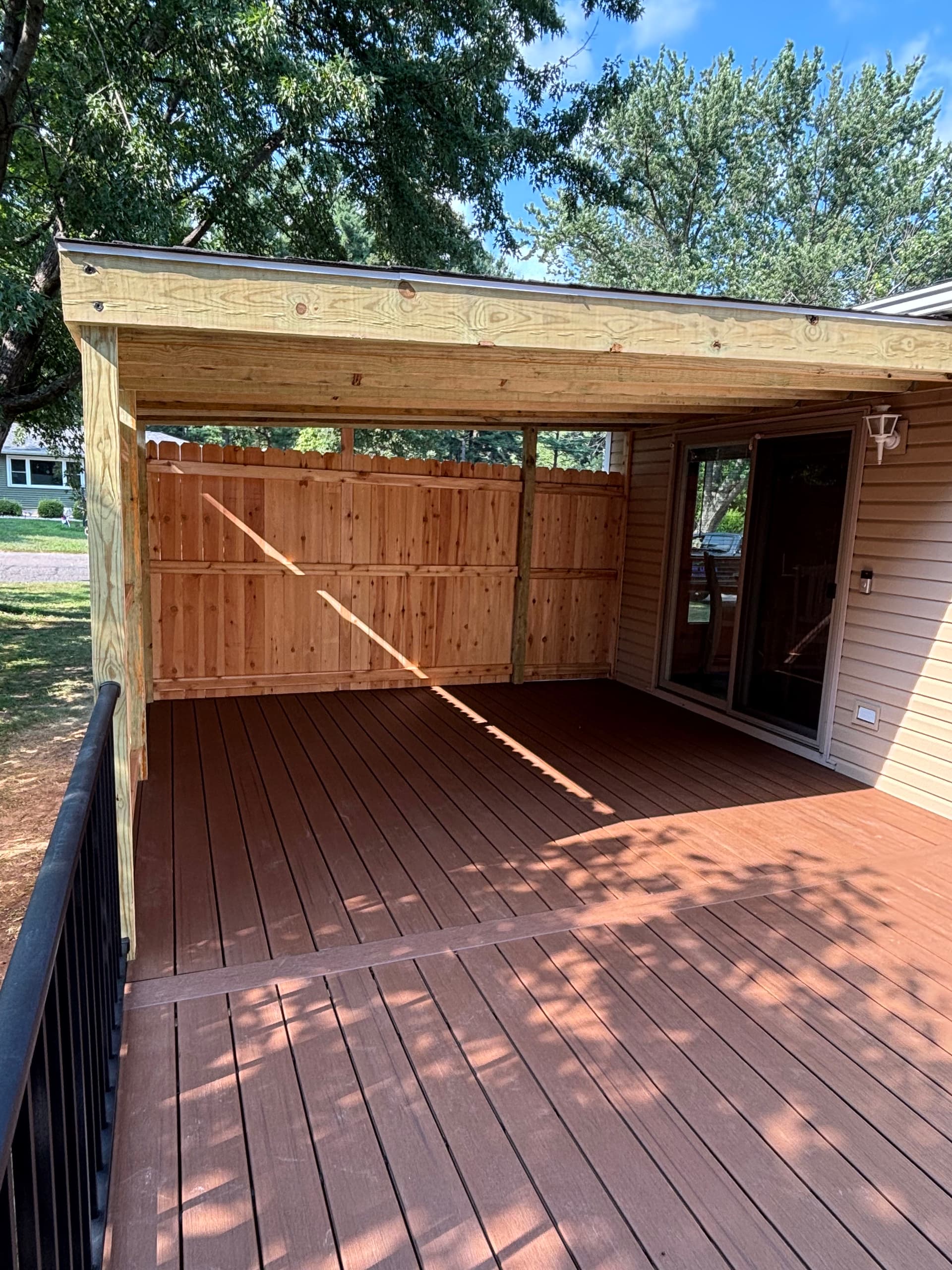 Gallery photos for Trex Deck, Gazebo, Westbury Railing and Fence Build Wrapped: Image #5