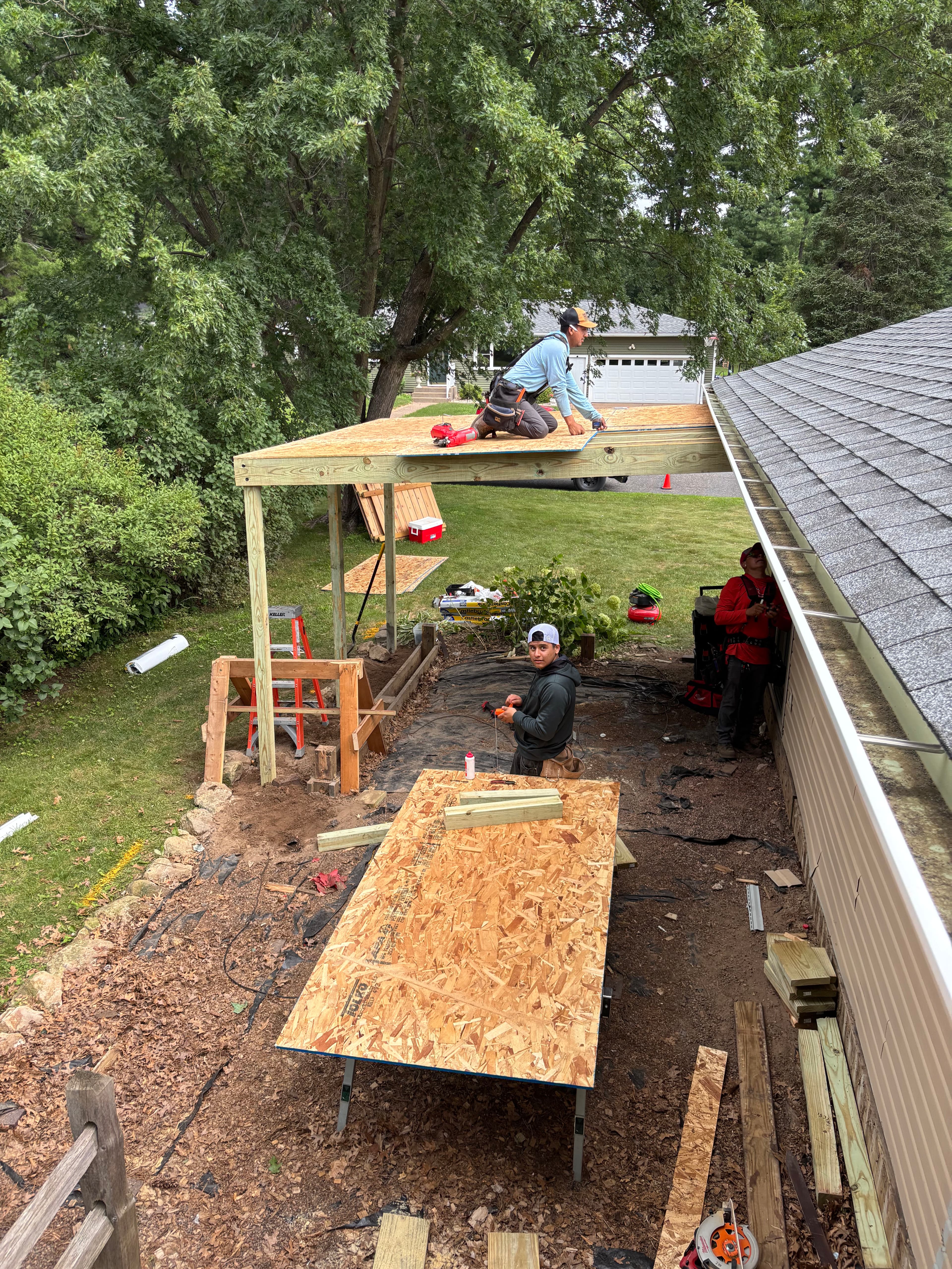 Project Trex Deck, Gazebo, Westbury Railing and Fence Build Wrapped image