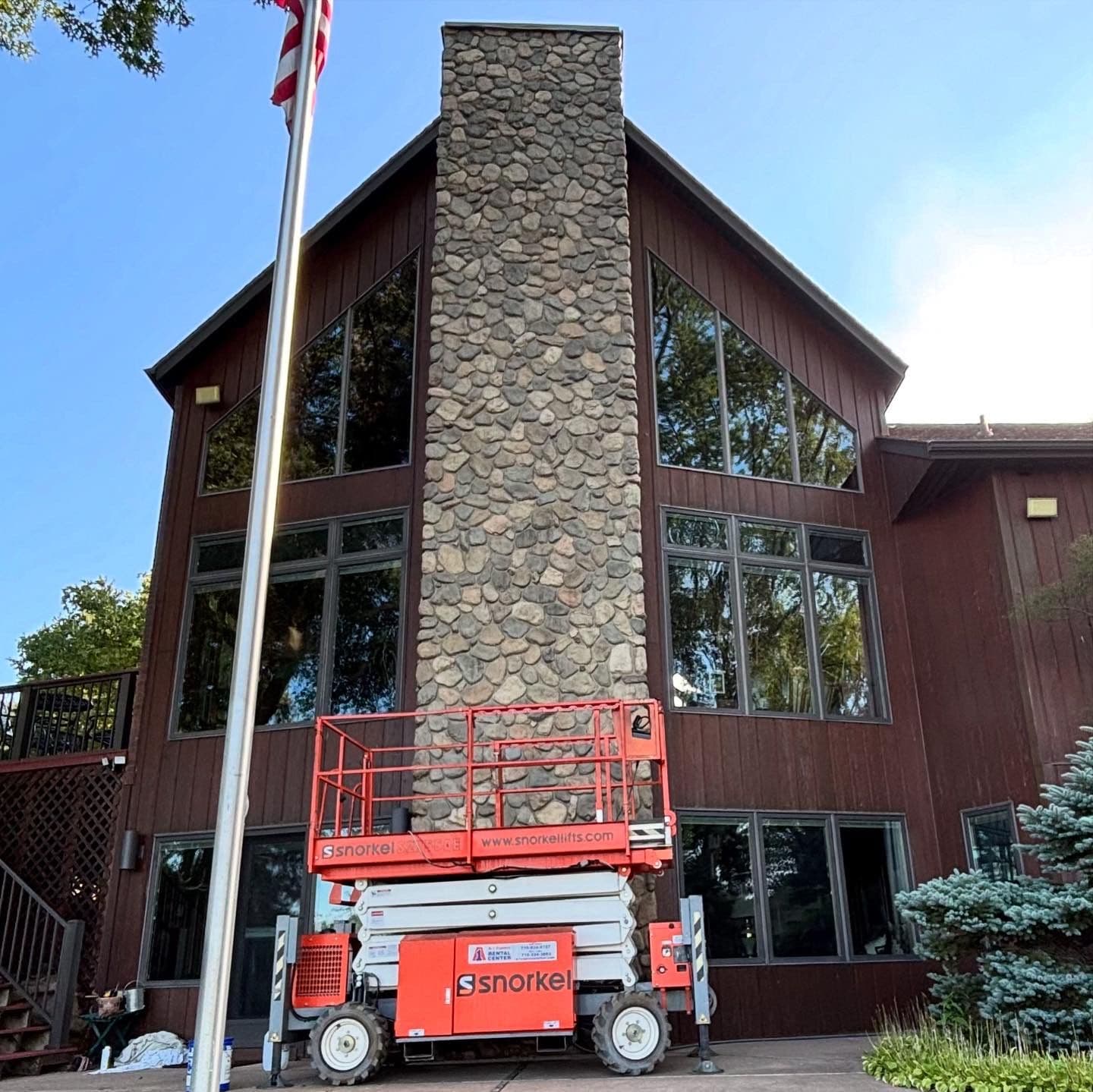 Project Stone Chimney and Cedar Siding Renewal at Altoona Lake image