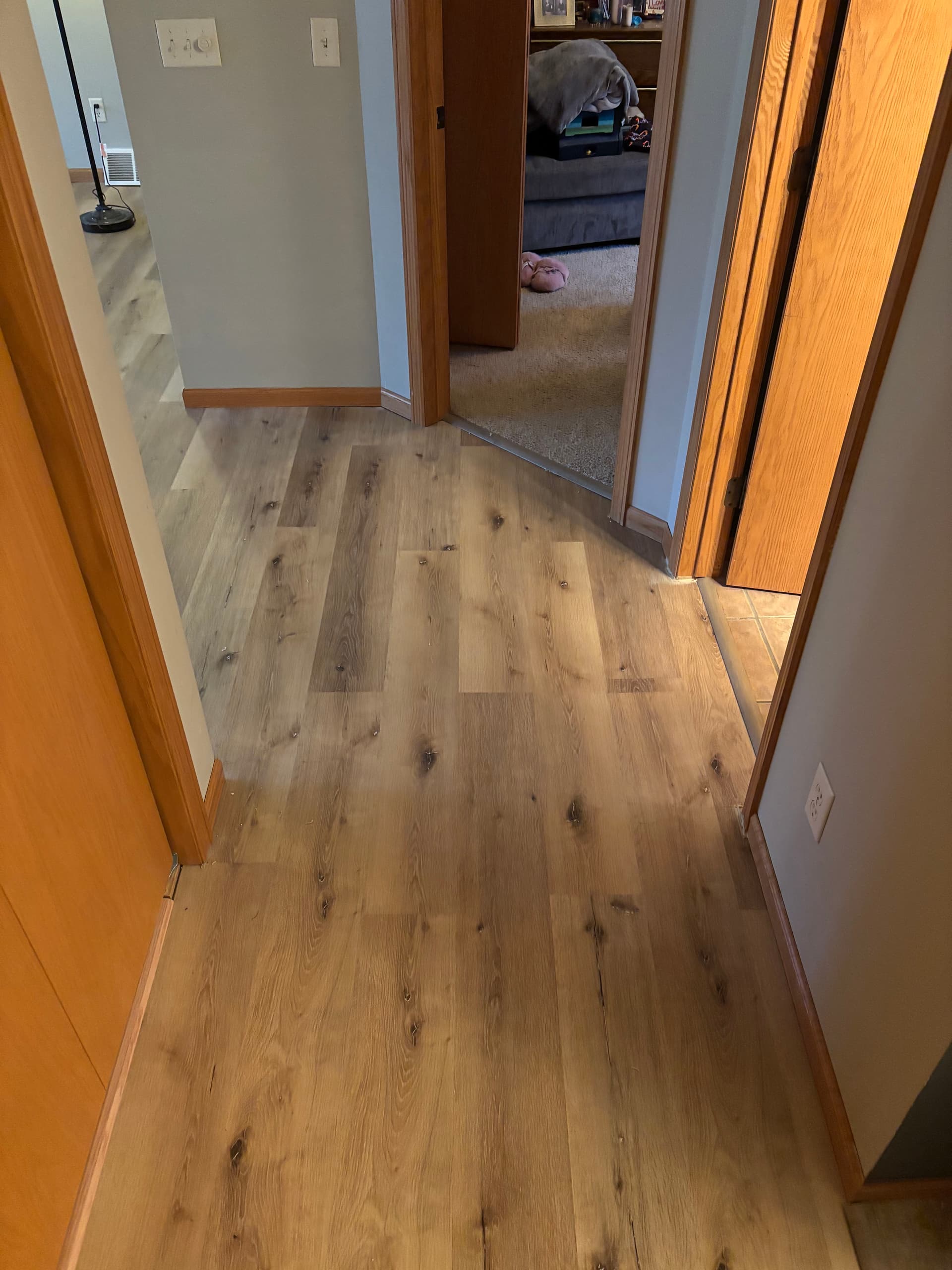 Gallery photos for Carpet Removal and Luxury Vinyl Plank Installation for a Busy Family Home: Image #6