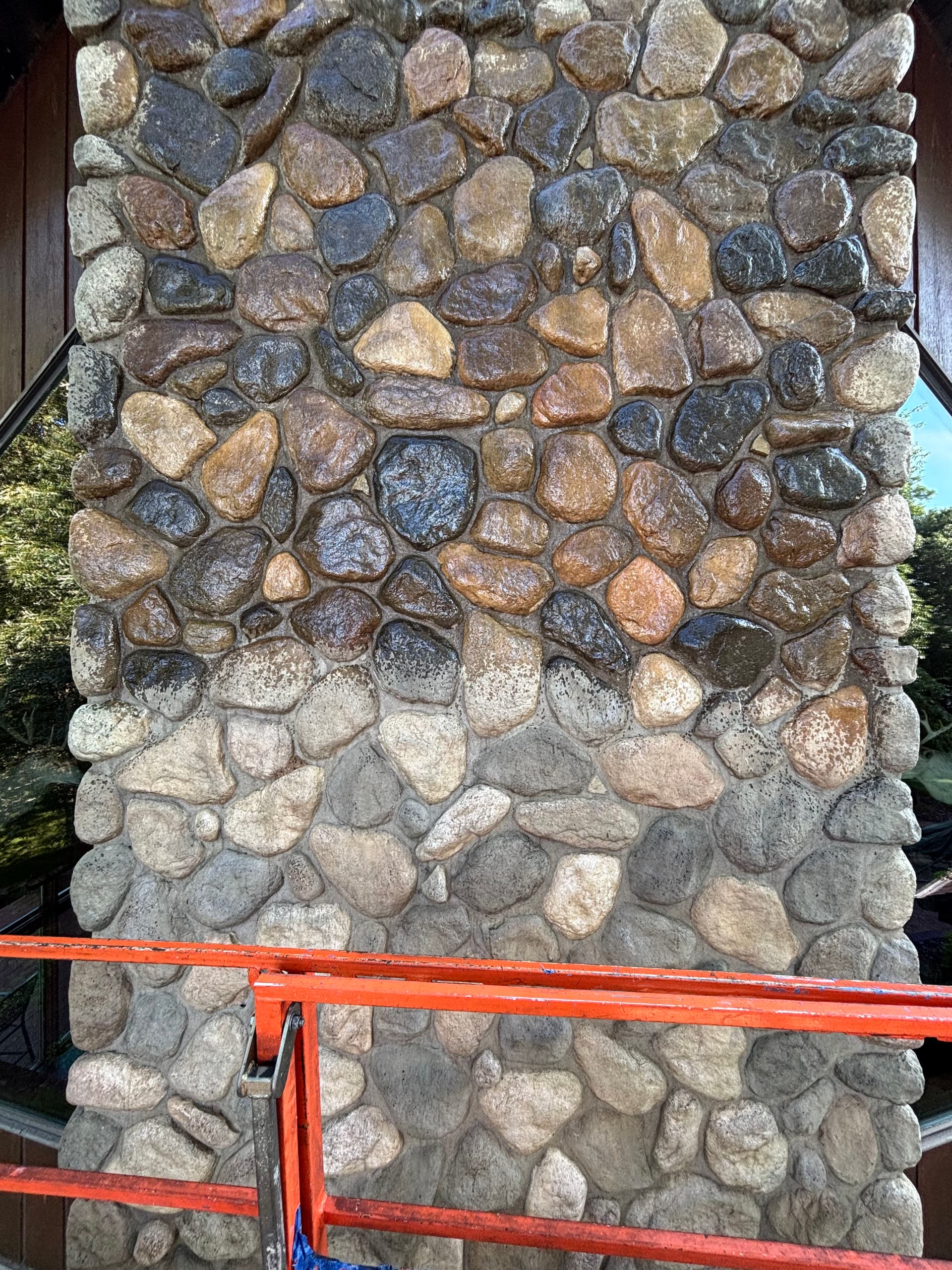 Gallery photos for Stone Chimney and Cedar Siding Renewal at Altoona Lake: Image #2