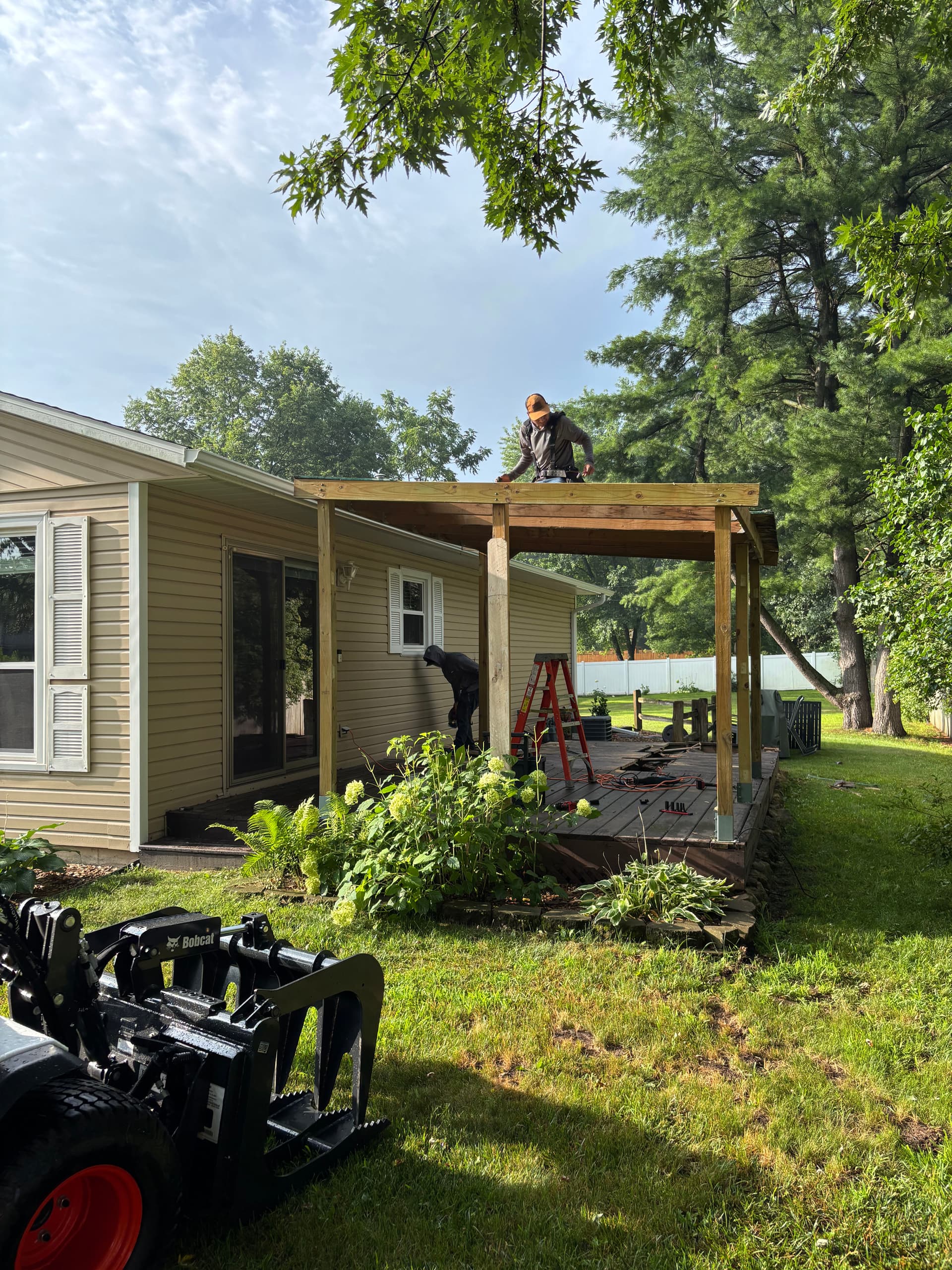 Gallery photos for Pergola and Deck Demo Wrapped - Framing Is Underway: Image #2
