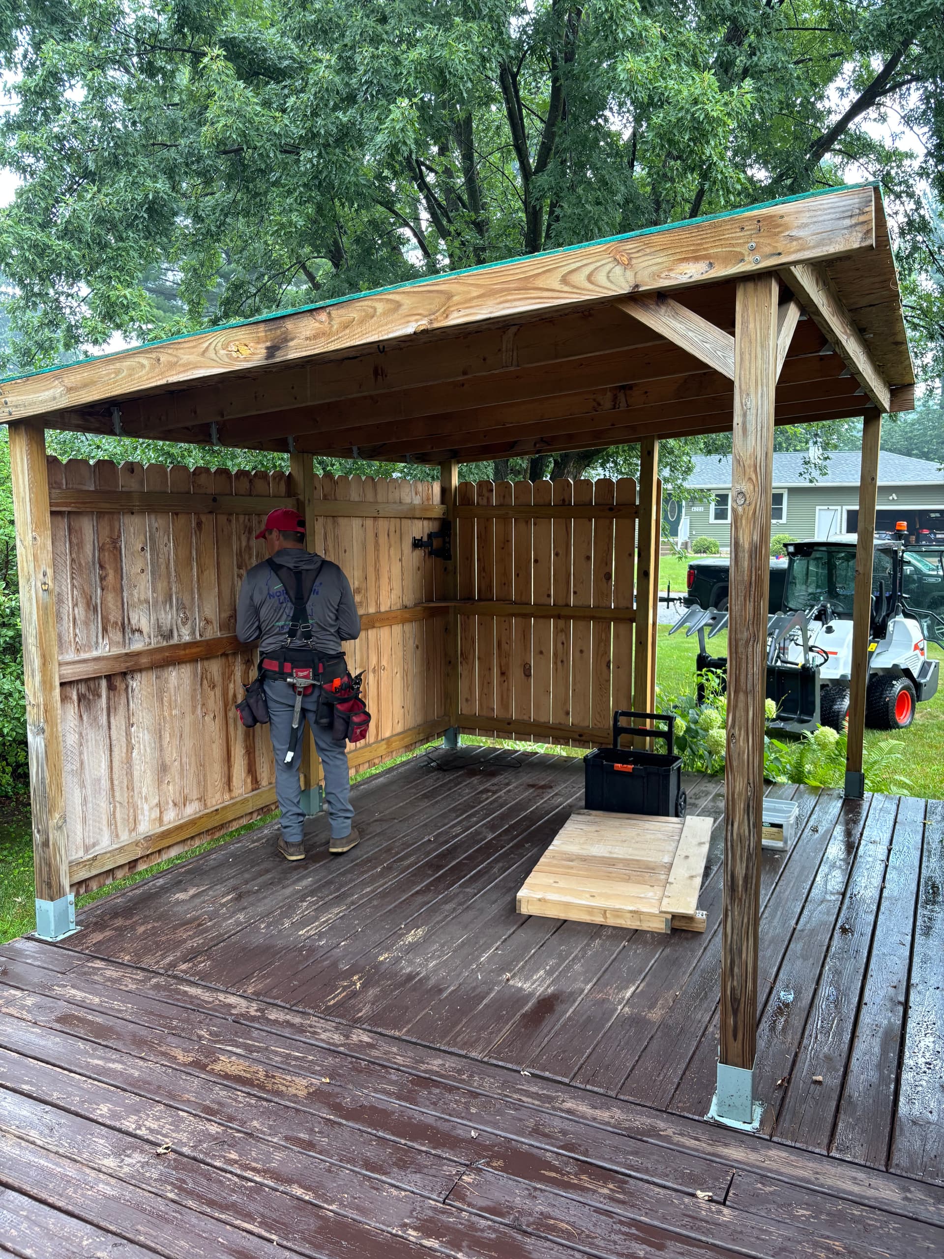 Gallery photos for Pergola and Deck Demo Wrapped - Framing Is Underway: Image #1
